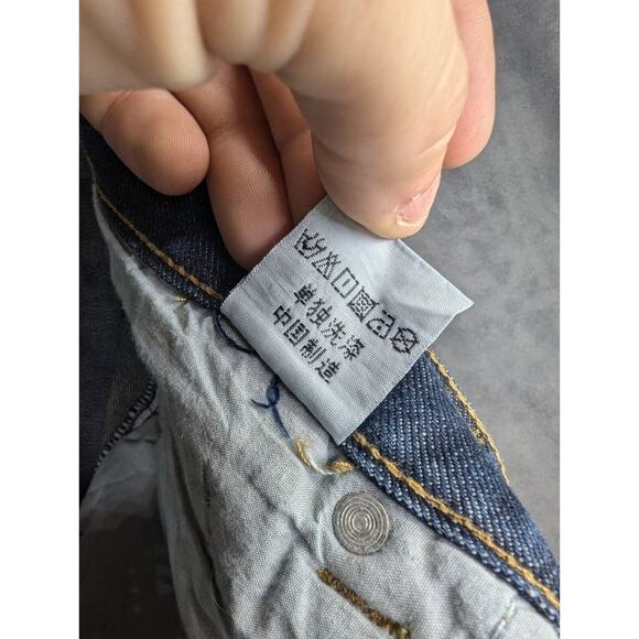 Jeansian Jeans Mens 38 Blue Multiples Pockets And Zipper Size 37x33 - Picture 10 of 12